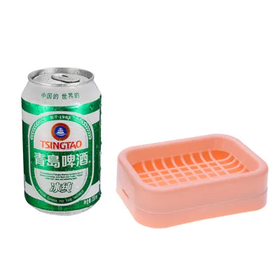 Double Layer Anti-Slip Durable Soap Dish Cover Self-Draining PP Plastic Soap Box for Bathroom Kitchen Travel Quick-Dry