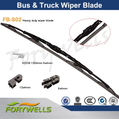 Original Wholesale Bus and Truck 12mm Hook Wipe Blade 28" 12x6 Hook Big Size Multifunction Wiper