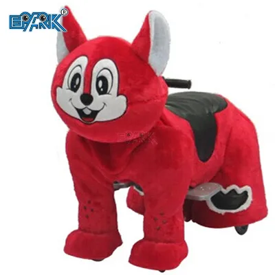 Kids Plush Electric Amusement Park Ride Coin Operated Animal Ride Party Animal Ride on Toy for Sale