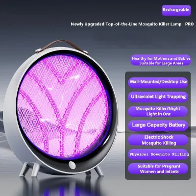 CE FCC RoHS USB Powered Round Household Electric Mosquito Lamp Lampe Anti-moustiques Electrique