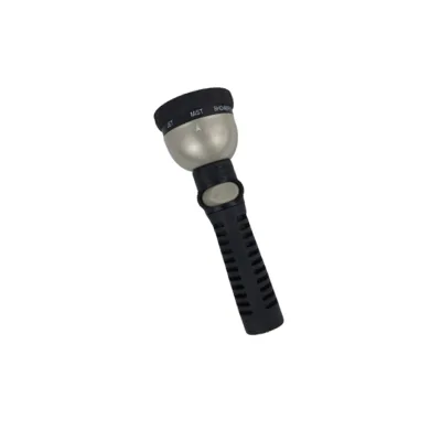 8 Patterns Turret Torch Garden Hose Nozzle One Hand Operation Soft Grip Zinc Adjustable High Pressure Slip Resistant Water Gun
