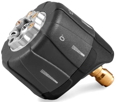 Pressure Washer Nozzle, 7-in-1 Quick Changeover Nozzle, Adjustable Pressure Washer Nozzle with 1/4 Inch Quick Connect