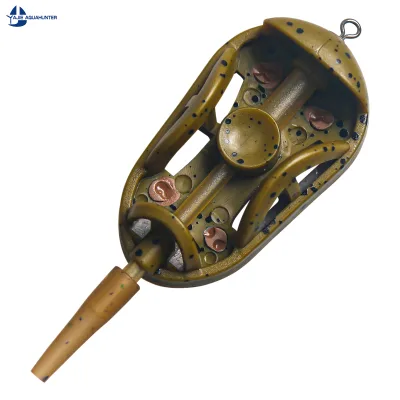 Plastic Inline Method Feeder Quick Release Bait Cage for Carp Coarse Lake River Fishing Tackle