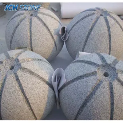 Light Grey Granite Stone G603 Stone Ball for Garden Spring Fountain Use