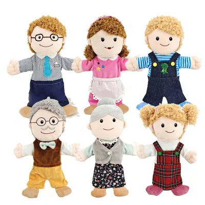 Custom Hand Puppet Plush Toy Kids Gift Telling Story Stuffed Finger Puppets for Kids