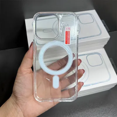 Hot Selling Transparent Magnetic Wireless Charging Phone case for iPhone 16 16 Plus 16 Promax 16pro