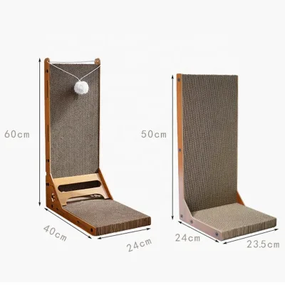 Folding Eco-Friendly Paper Cat Tree with Adjustable Features Corrugated Design for Cats