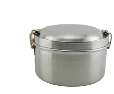 Hot Selling Two-tier Stainless Steel Bento Lunch Box With Lock for Lunch Customizable Bento Box With Stainless Steel