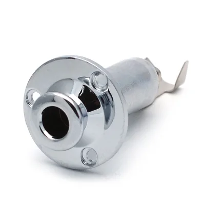 Chrome Acoustic Ukulele Chrome Piezo Pickup Output End Pin Jack Under Saddle Guitar Pickup for Acoustic Guitar Accessories