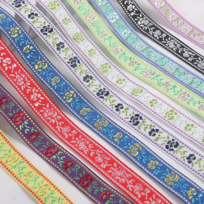 1.7 cm Exquisite Small Rose Jacquard Ribbon: Accessories for Clothing, Home Decor, Curtains, and Various DIY Projects