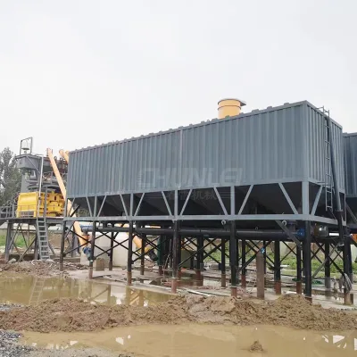 Cheap Price Mobile Container Horizontal Cement Silo 100 Ton Electric Engine 80m for Sale