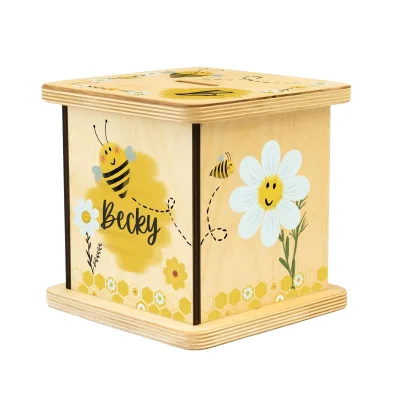 Wooden Piggy Bank for Boys Girls Toddler