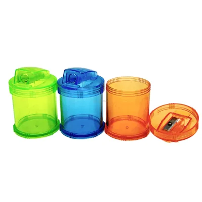 Manual Pencil Sharpener Colorful Single Hole Pencil Sharpener for Travel School Office and Art Room