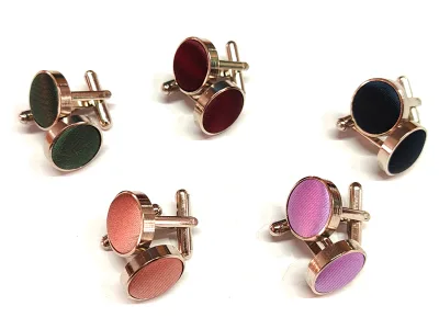2026 New Arrivals High Quality Self Fabric Covered Cuff Links Vintage Inspired to Match Necktie Decorative Buttons Cuffs