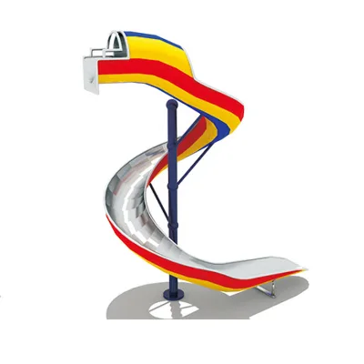 Playground with tube slides and obstacle courses for obstacle play fun.