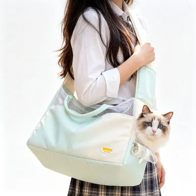 Wholesale Portable Cat Small Dog Crossbody Bag  Breathable Head-Out Window Pet Travel Bag Pet Sling Handbag for Outdoor