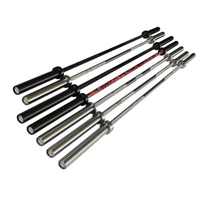 Barbell Equipment Fitness Weightlifting and Powerlifting Black Cambered Buffal Barbell bar