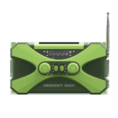 Emergency Solar Hand Crank Portable Radio Led Light 10000mAh Battery Portable Radio