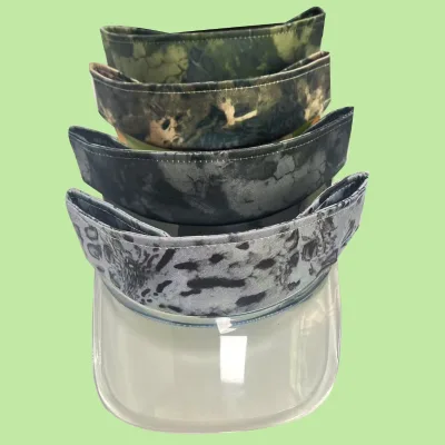 Spot Empty Top Hat Women's Korean Fluorescent Transparent Corned Polyester Sun Hat Summer Outdoor Sports Curved Roof-less 100%