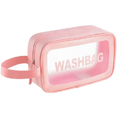 Large Capacity Makeup Wash Bag Waterproof Cosmetic Bag Clear Travel Toiletry Organizer Zipper Plastic Transparent Tote Bags
