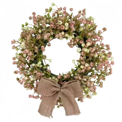 Wholesale Artificial Plant Wreath Home Wedding Decoration Ornament faux Flower Ring Gypsophila Photography Props