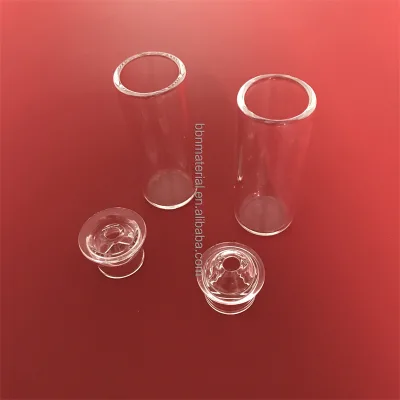 Custom Flat Bottom Tall Form clear Silica Glass Crucible for High Temperature Melting
