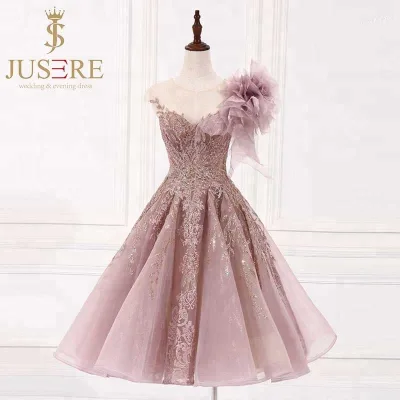 Sexy a Line Fitted Appliqued Bodice Short a Line Graduation Party Dress African Cocktail Dress