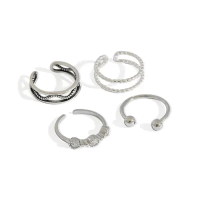 Hot Selling Joint Tail Ring Opening Adjustable Size S925 Sterling Silver Toe Rings