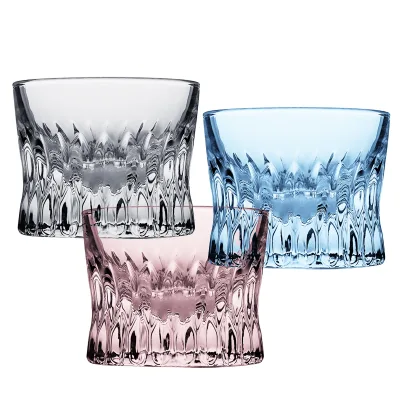 Hand Cut Whiskey Glasses Handmade Old Fashioned Glasses - Gift for Bourbon Lovers Style Glassware