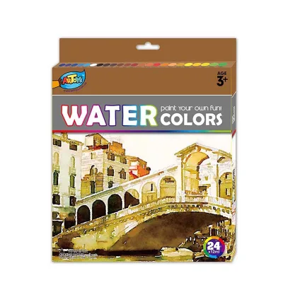 High Quality 12ml 24 Colors Watercolor Paint Tubes Set for Artists and Beginners