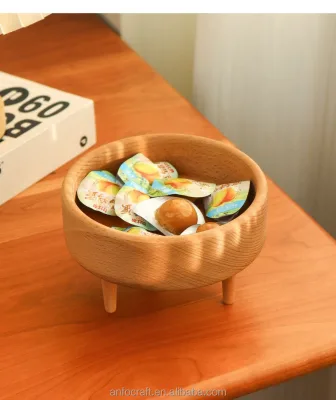 Modern Style Round Wooden Pedestal Riser Footed Serving Board Cake Stand with Removable Legs for Charcuterie Tray Cheese Bread