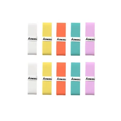 Kawasaki 001 High Quality Custom Logo Badminton Racket Grip 0.7 mm PU EVA Over Grip