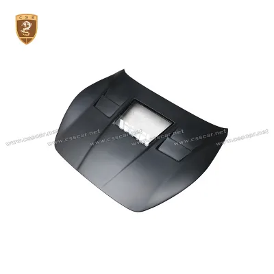 Transparent Glass Carbon Fiber Car Engine Hood Scoop Cover for Maserati Granturismo GT