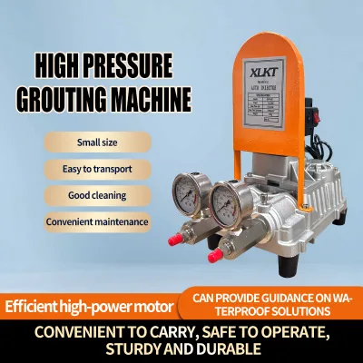 Waterproofing High Pressure Mini Double Piston Tunnel Mortar Concrete Well Injection Grout Grouting Machine Use for Waterproof