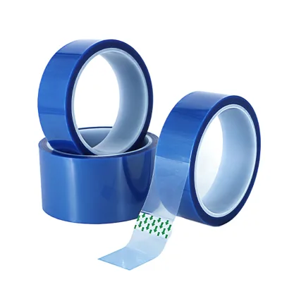 blue asia supplier high temperature powder coating masking automotive polyester adhesive tape