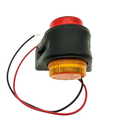 3+3 High Quality Piranha LED Arm Led Double Round Side Marker Truck Outline Light with DOT SAE Certification