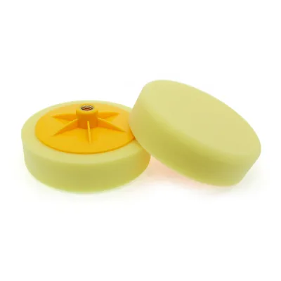 Yellow Polishing Ball Car Buffing and Polishing Pad With Backing Plate 6 Inches Car Care OEM Acceptable