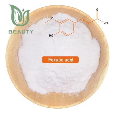 High Quality Cosmetic Grade Ferulic Acid Powder CAS:1135-24-6