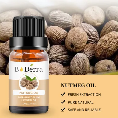 100% Pure Nutmeg Essential Oil (Nutmeg Seeds) for Daily Skin Care Frizzy Hair Taming Body Relaxation