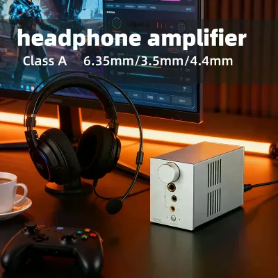 AE2 Fully Discrete Class a Balanced Headphone Amplifier HiFi 4.4mm 3.5mm 6.35mm Headphone Output AUX XLR Input High Thrust
