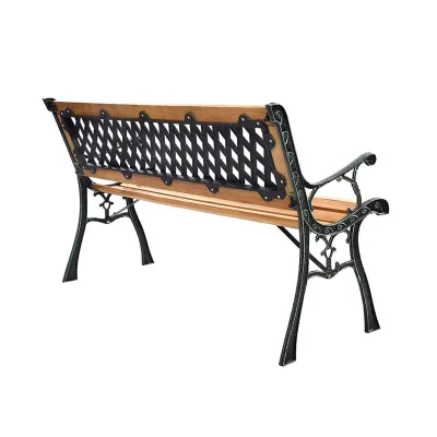 OEM Factory Direct Supply Furniture Benches Public Outdoor Wood Park Bench Wooden Long Bench Chair