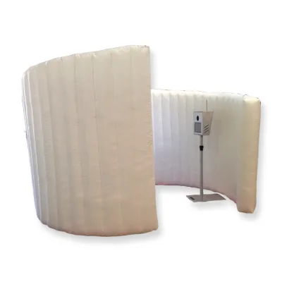 Inflatable Spiral Wall Photobooth with LED Lights PVC Oxford Material Balloon Model Wedding Event, Party Decoration