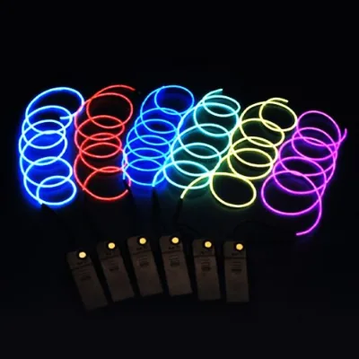 Factory Wholesale Price HENGXUAN HXW-88 High Quantity El Wire 2.3 mm 10 Colors 3m Flexible Cuttable Battery Inverter for