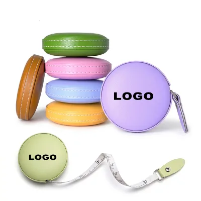 Factory Direct 1.5m Retractable Soft Leather Measuring Tape Retractable Tape Measures for Body Fabric Waist Promotional Gift