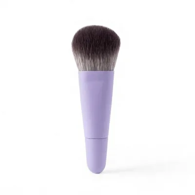 JLY Soft Gradient Synthetic Bristles Plastic Handle for Blush and Powder Mini Makeup Brush