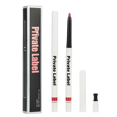 Factory 15 Colors Mineral Lip Liner Pencil Velvet Waterproof High Pigmented Long Lasting Vegan Support Custom Logo