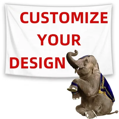 Custom Logo Printed Wall Hanging Tapestry for Home Decor
