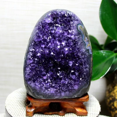 HY Wholesale Reiki Crystal Crafts Natural Rough Amethyst Cluster Crystal Geode