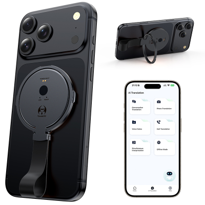 Compact AI Translator Electronic Dictionary with Voice Translation and ChatGPT for Travelers and Language Learners