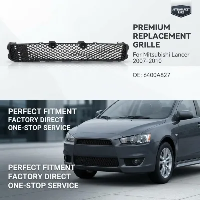 Bumper Grille 6400A827 Auto Down Grills Front Bumper Lower Grill for Mitsubishi Lancer 2007-2010